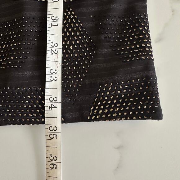 NWT Vince Camuto Simmer Sequin Black and Gold Dress Size 10 - Picture 8 of 8